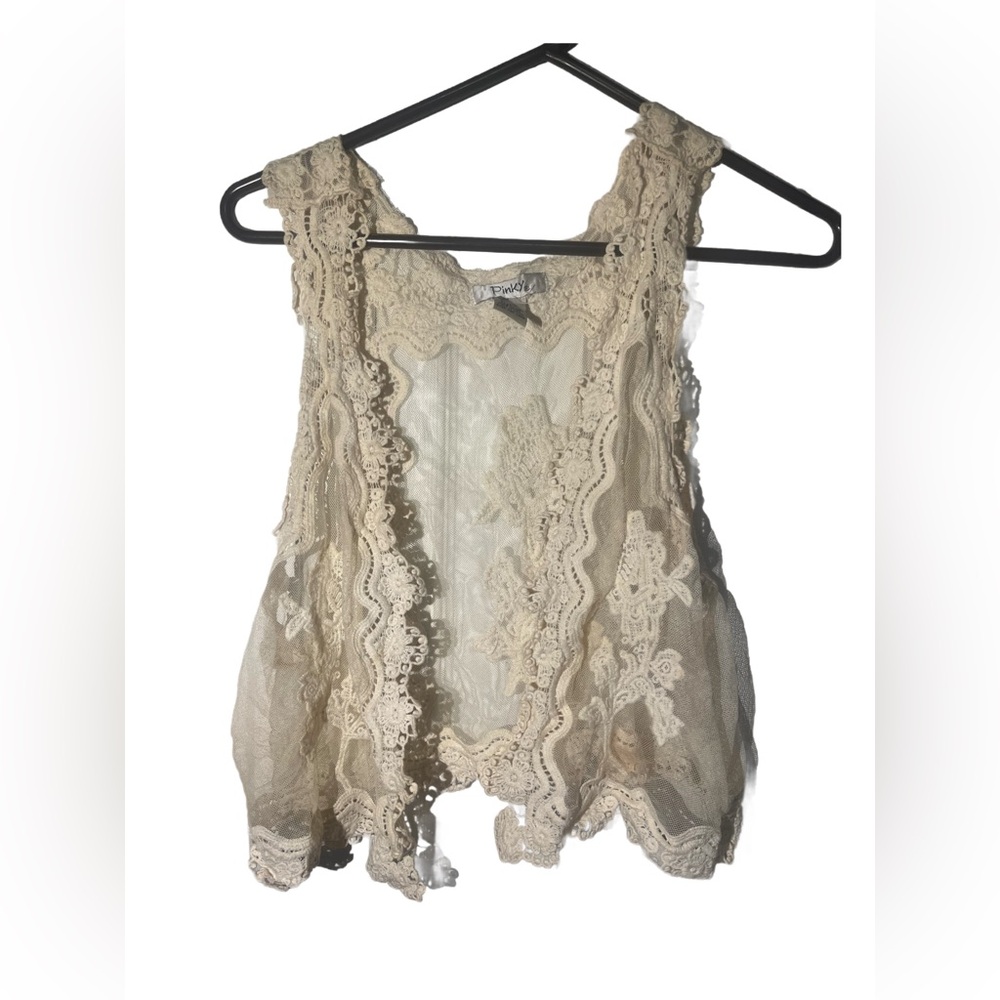 Pinky Cream Lace Blouse